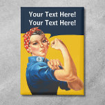 Rosie the Riveter Vintage Magnet<br><div class="desc">Custom Rosie the Riveter magnet.</div>