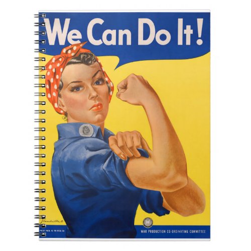 Rosie the Riveter Vintage Poster Notebook