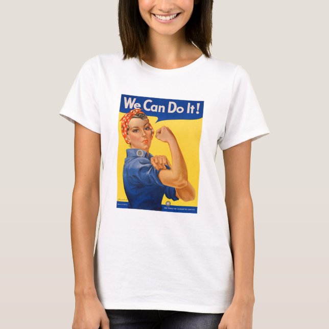 Rosie the Riveter Vintage Poster T-Shirt (Front)