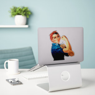 Rosie the Riveter Vintage Rosie Flex Vinyl Sticker