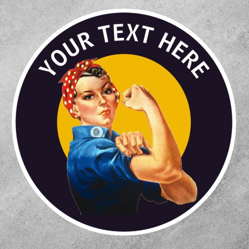 Rosie the Riveter Vintage Sticker