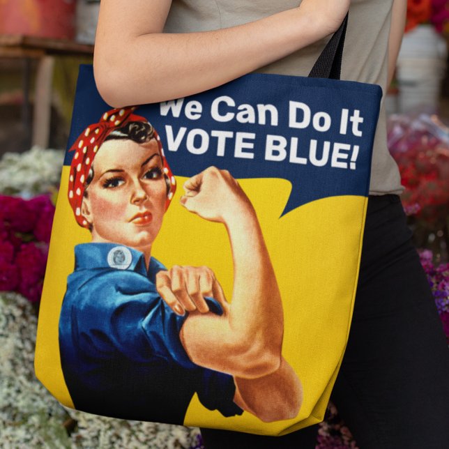 Rosie the Riveter | Vote Blue | Tote Bag  (Creator Uploaded)