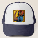 Rosie the Riveter We Can Do It! African American Trucker Hat