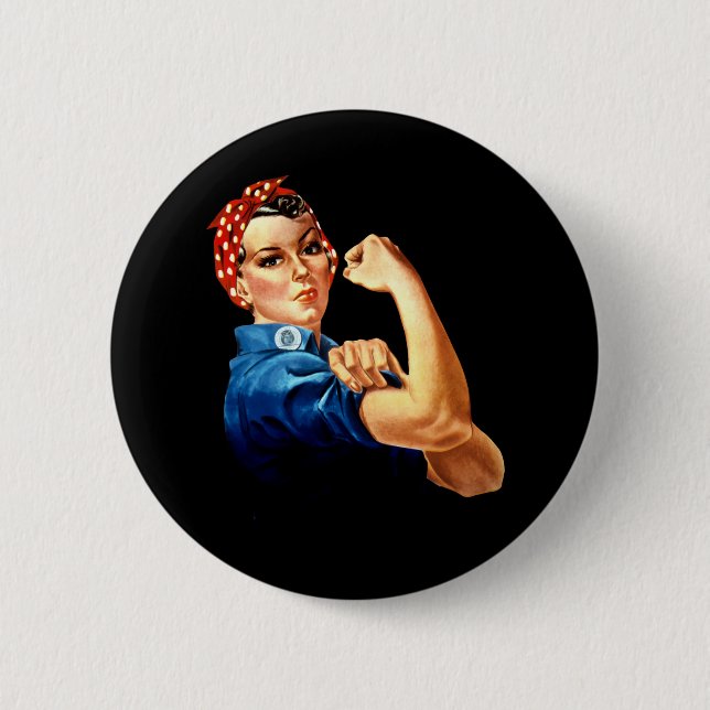 Rosie the Riveter - We Can Do It! Button (Front)