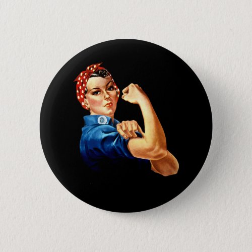 Rosie the Riveter _ We Can Do It Button