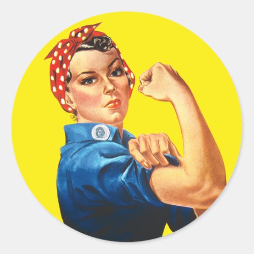 Rosie the Riveter We Can Do It Classic Round Sticker