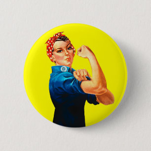 Rosie the Riveter - We can do it, Cultural Icon Button