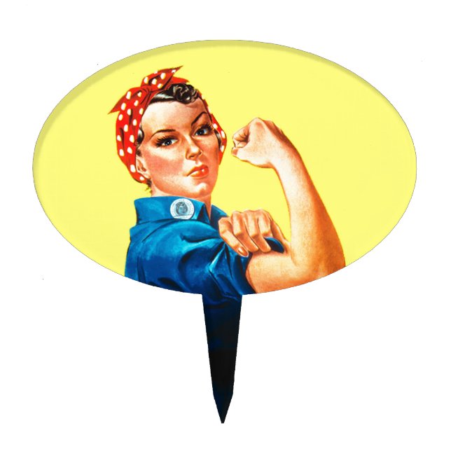 Rosie the Riveter - We can do it, Cultural Icon Cake Topper (Front)