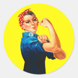 Rosie the Riveter - We can do it, Cultural Icon Classic Round Sticker