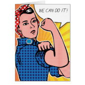 Rosie the Riveter We Can Do It! Pop Art Dots (Front)