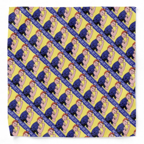 Rosie the Riveter We Can Do It Pop Art Retro Bandana