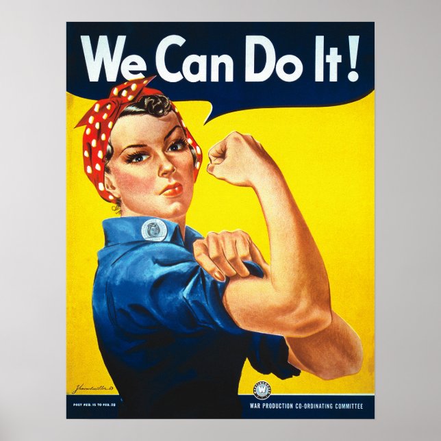 Rosie the Riveter, We Can Do It! Poster print (Front)