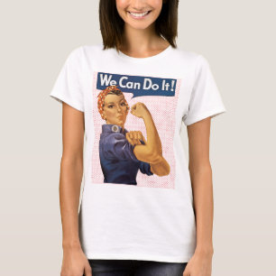 Rosie the Riveter We Can Do It Red Polka Dots T-Shirt