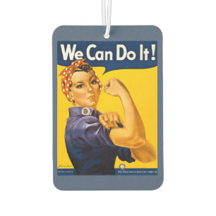 Rosie the Riveter We Can Do It Retro Vintage Car Air Freshener