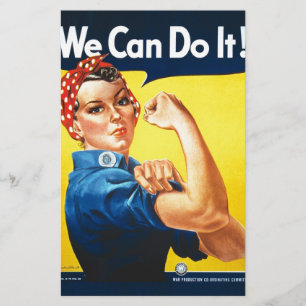 Rosie the Riveter – “We Can Do It!” Stationery
