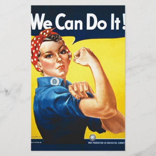 Rosie the Riveter  We Can Do It Stationery