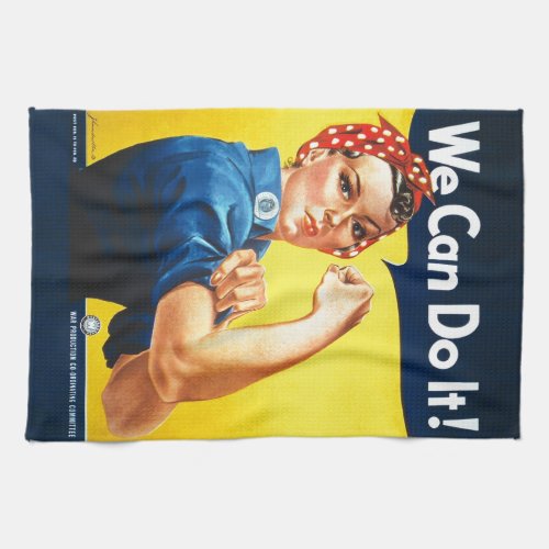 Rosie the Riveter  We Can Do It Towel