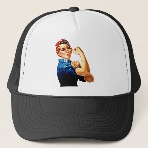 Rosie the Riveter _ We Can Do It Trucker Hat