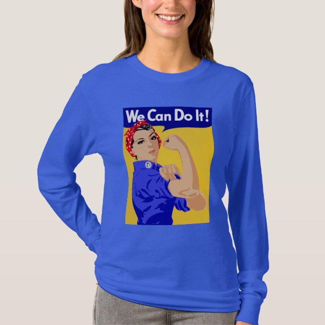 Rosie the Riveter "We Can Do It" tshirt (Front)