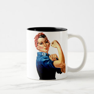 Rosie the Riveter - We Can Do It! Two-Tone Coffee  Two-Tone Coffee Mug