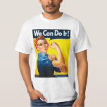Rosie The Riveter We Can Do It Vintage T-shirt at Zazzle