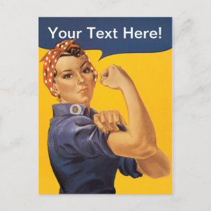 Rosie the Riveter We Can Do It! Your Text Here Postcard