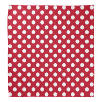 Rosie the riveter white polka dots on red bandana Rosie the riveter white polka dots on red bandana