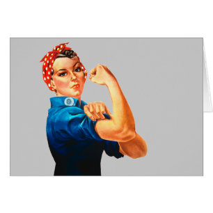 Rosie The Riveter WWII Poster Cards