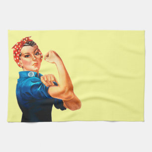 Rosie The Riveter WWII Poster Towel