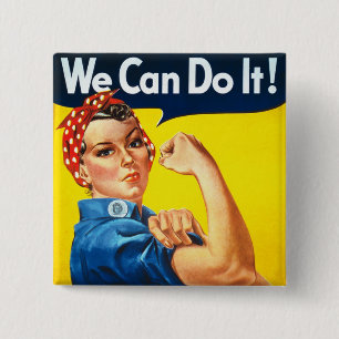 Rosie the Rivetter Pinback Button