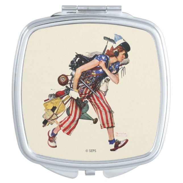 Rosie to the Rescue Compact Mirror (Front)