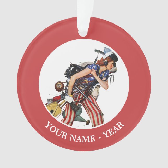 Rosie to the Rescue Ornament (Front)