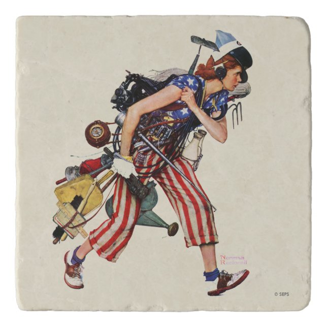 Rosie to the Rescue Trivet (Front)