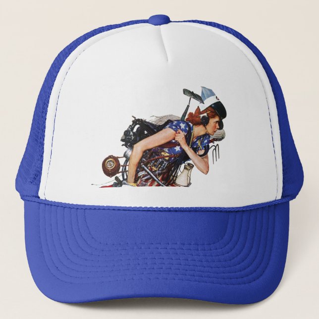 Rosie to the Rescue Trucker Hat (Front)