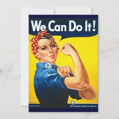 Rosie Vintage we can do it Invitation