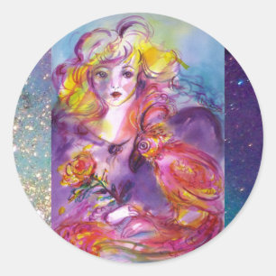 ROSINA / Venetian Masquerade Ball Classic Round Sticker