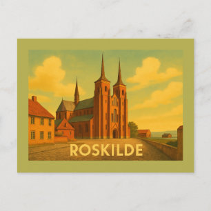 Roskilde Denmark Cathedral Postcard