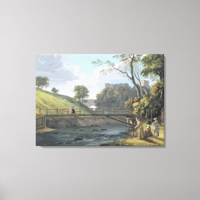 Roslin Castle, Midlothian (w/c and gouache on pape Canvas Print (Front)