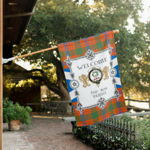 Ross Ancient Tartan Garden Flag - Tartan Flag Clan
