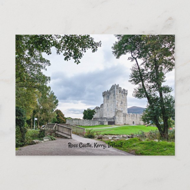Ross Castle, Kerry, Ireland, Postcard (Front)
