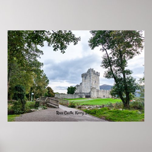Ross Castle Kerry Ireland Postcard Poster