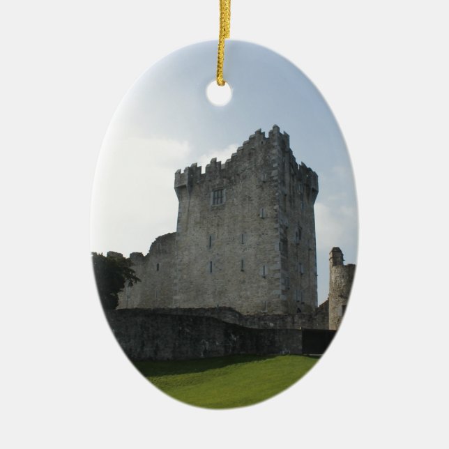 Ross Castle, Killarney, Ireland Ceramic Ornament (Front)
