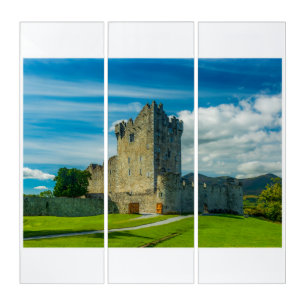 Ross Castle Triptych Wall Art Killarney Ireland