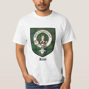 Ross Clan Crest Badge Tartan T-Shirt