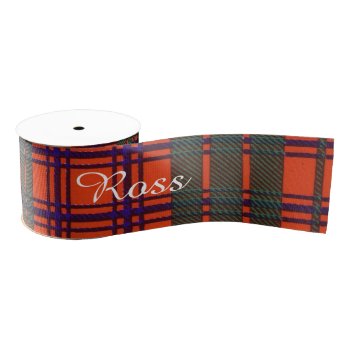 Ross Clan Plaid Scottish Tartan Grosgrain Ribbon by TheTartanShop at Zazzle