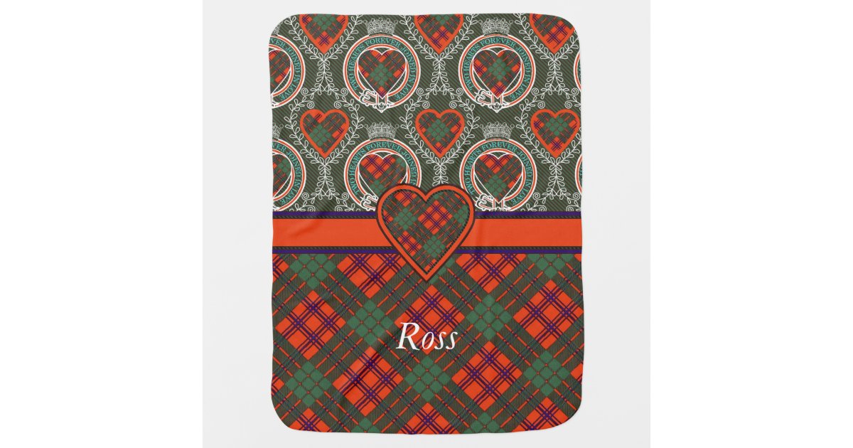 Ross Clan Plaid Scottish Tartan Receiving Blanket Zazzle Com