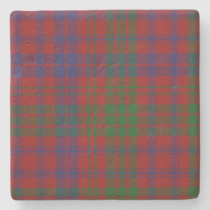 Ross Clan Tartan Plaid Stone Coaster