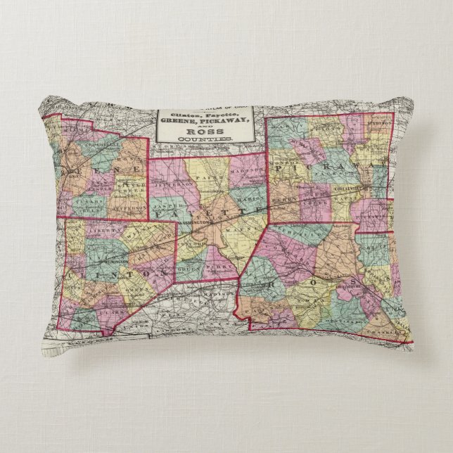 Ross Counties Decorative Pillow (Front)