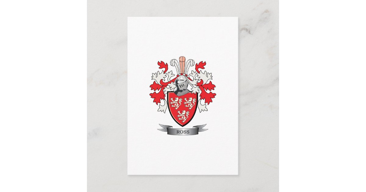 Ross Family Crest Coat of Arms | Zazzle.com