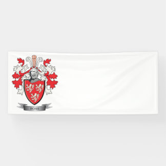 Ross Family Crest Coat of Arms Banner